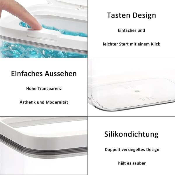 Detergent Storage 2.8L/4.5L/5.5L Storage Box with Lid Airtight Detergent Container 2.8L