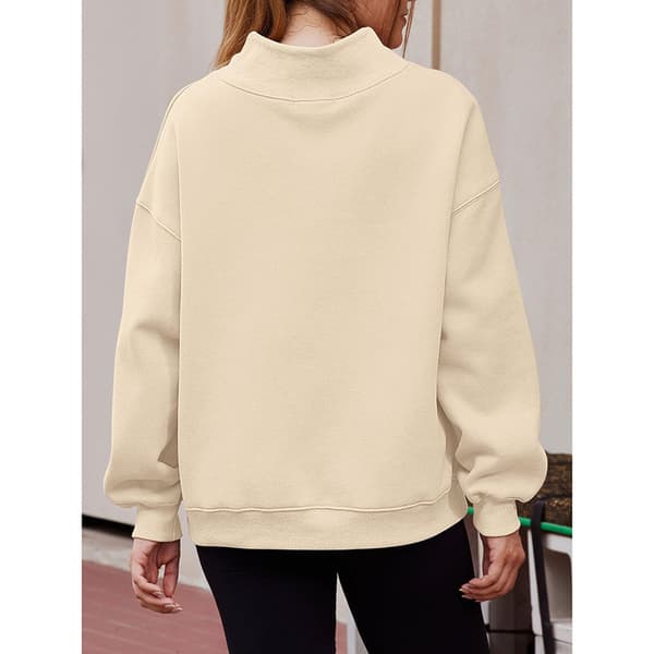 Dame Oversized Sweatshirts Polokrave Trøje Langærmet Hættetrøjer Efterårsmode Tøj Abrikos Apricot L