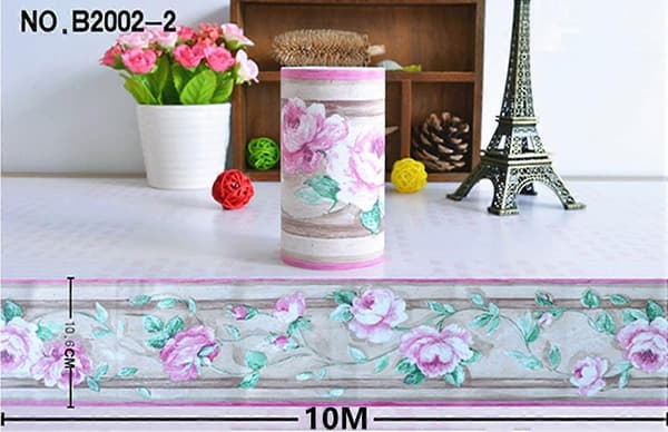 Tapetbord Peel Stick Decal, 10 cm x 10 meter (rosa)