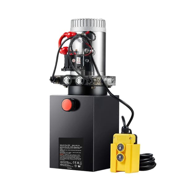 【2F】Hydraulpump, 10 Quart Hydraulisk Kraftenhet, Dubbelverkande Tippvagnspump, för Tippvagn Bilhiss