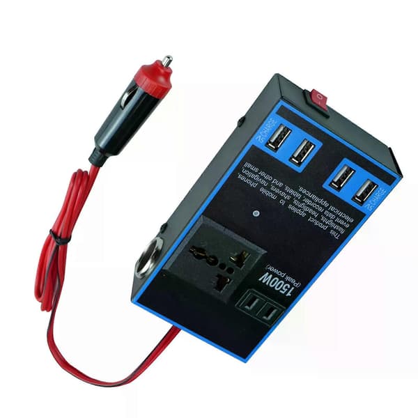 Bilomformer Bilstrømomformer 12V 24V til 1500W Multifunksjonell Lastebil Hjemmeuttak Strømomformer Bilstrømomformer