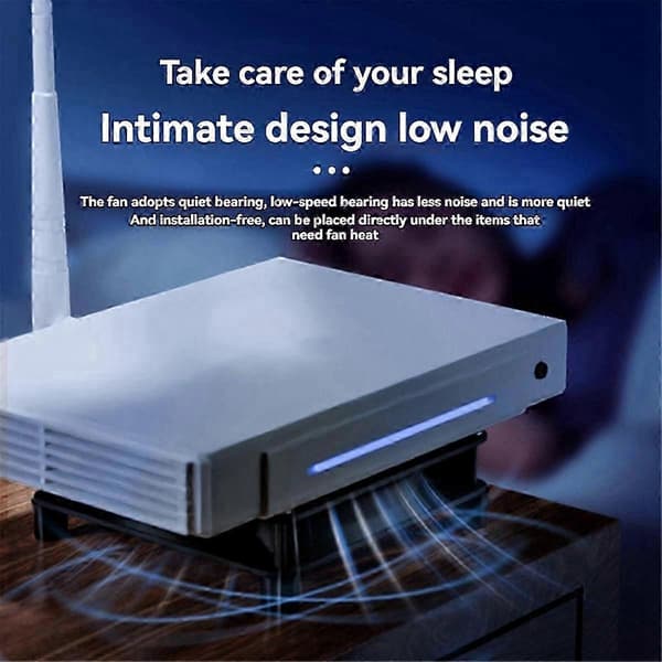 [2F]USB 5V Køleventilator Stærk Vindkraft Hurtig Køling 120mm Køleventilator til Router PC Køler TV Boks med