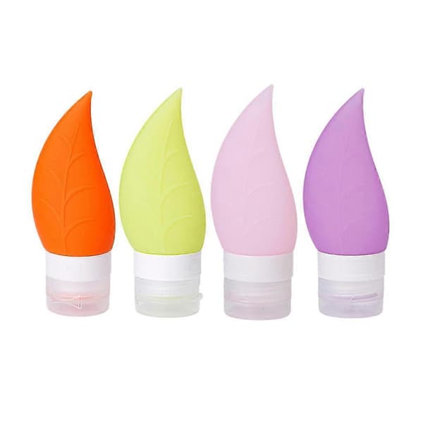 [2F]38ml Reseflaska för kosmetika Behållare Silikon Handsprit Tank 5st