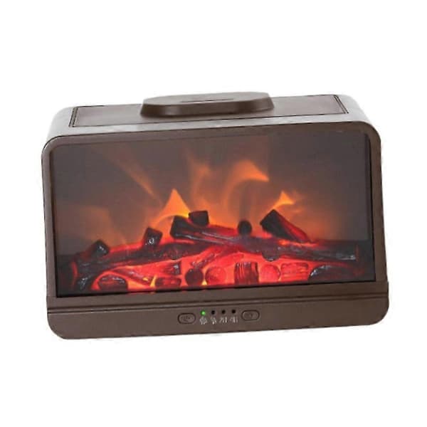 [2F]Flame luftfuktare Hemdoft Tyst eterisk oljediffusor med timer