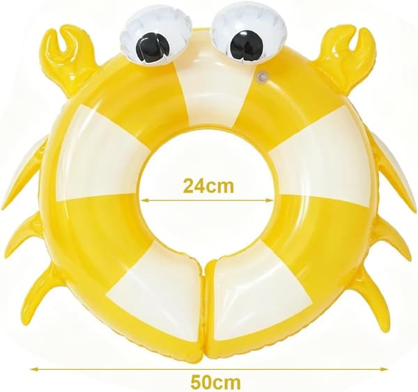 【2F】Badringar för barn, poolleksaker, uppblåsbara babyleksaker, lämpliga för stränder, simbassänger, fester, etc. style 4