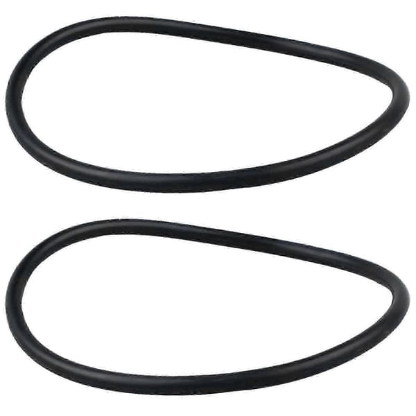 2X 110mm x 5mm Sort Gummi Industriel Fleksibel O-ring Pakning Black
