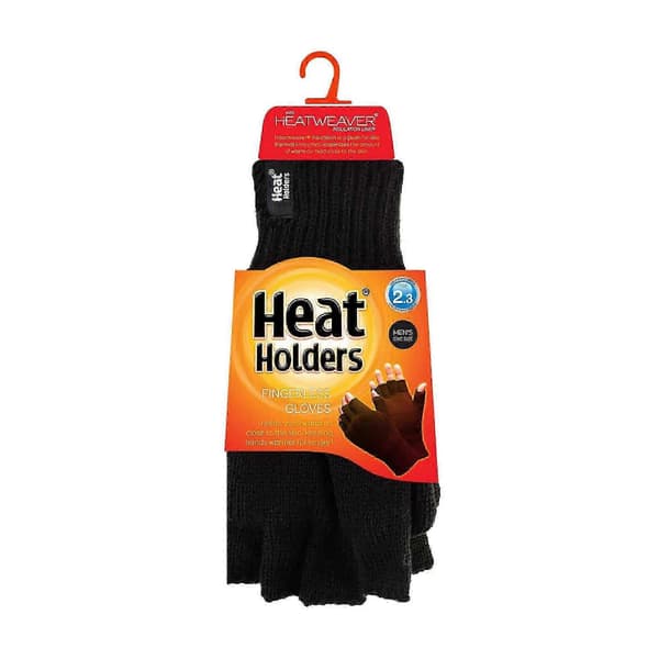 Termiske fingerløse handsker Kompatibel med mænd Sort Black One Size