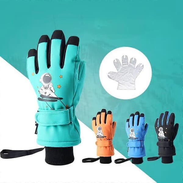 Skihansker for barn Vanntette Snowboardhansker Barn Vinter Varme Hansker Unisex 1 M