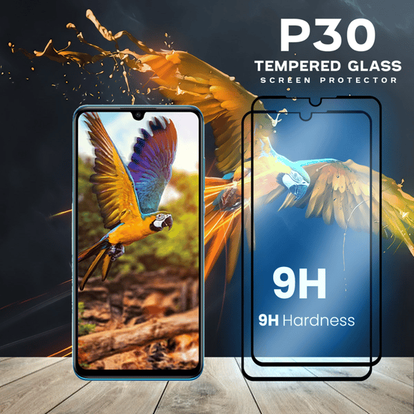 2-Pack HUAWEI P30 Skærmbeskyttelse - Hærdet Glas 9H - Super kvalitet 3D—dt