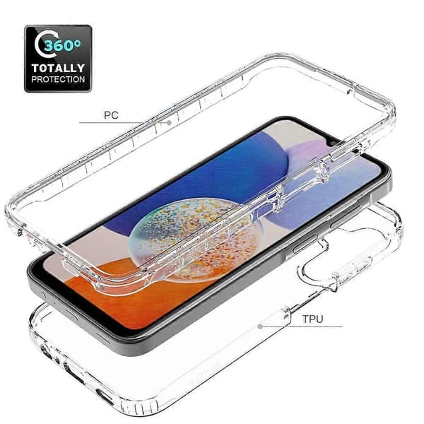 (Nytt) Stötsäkert klart gradient PC + TPU-telefonfodral For Samsung Galaxy A15 5G