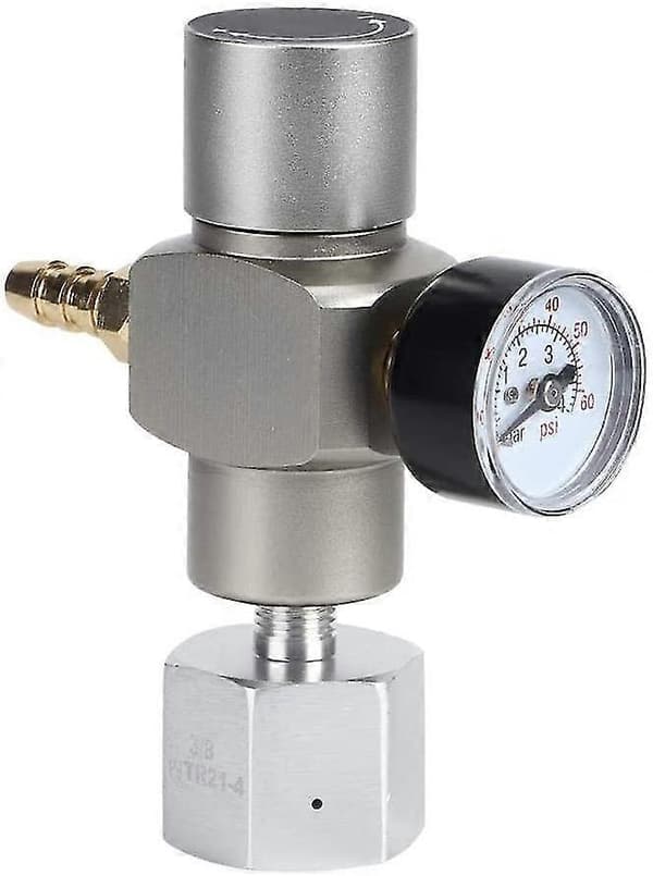 [2F]Kompatibel med Sodastream sin 2-i-1 Mini CO2-regulator med TR21.4-adapter og 8 mm piggkobling