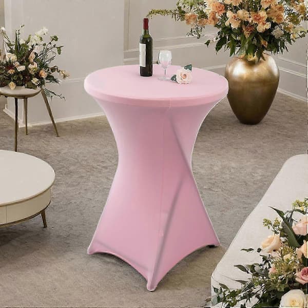 Cocktailbordsöverdrag Enfärgad Design Högelastisk Oljetät Universell Passform Enkel Installation S WineRed