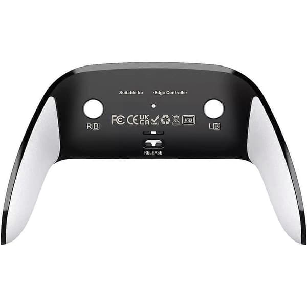 Til PS5 Edge Top Bund Dekorativ Trim Skal Erstatning Foran Bagside Clipsskal til PS5 Edge Trådløs Controller Hvid White