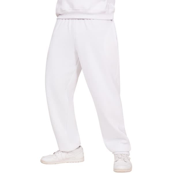 Casual Classics Herre Blended Core Ringspun Bomull Oversized Jog White White L R