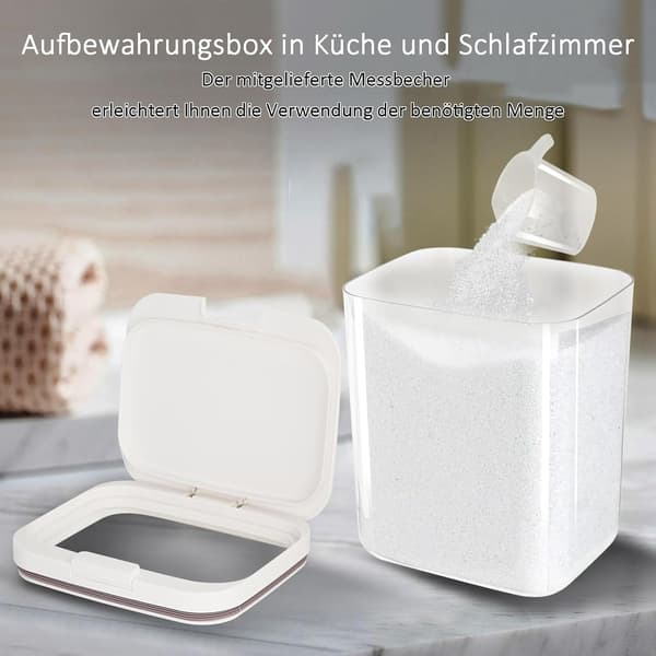 Detergent Storage 2.8L/4.5L/5.5L Storage Box with Lid Airtight Detergent Container 2.8L