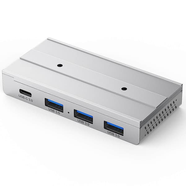HST-3A1C 4-i-1 USB 3.0 Avtakbar Magnetisk Dokkingstasjon Silver