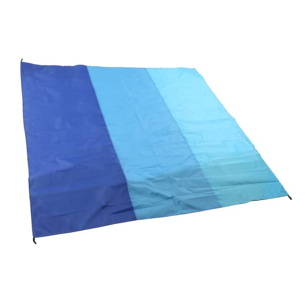 Waterproof Foldable Picnic Blanket, Oversized Sandproof Beach Mat for Travel and Camping, 3-in-1 Set, Treasure Blue