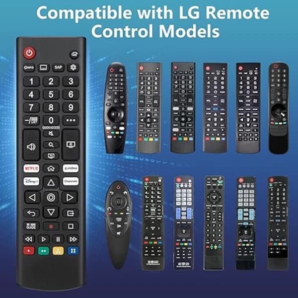 [2F]Universelle erstatningsfjernkontroller for LG Smart TV-er (2-pakning)