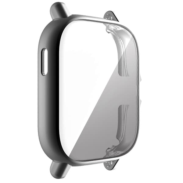 För Amazfit GTS 2 Heltäckande TPU Galvaniserat Klockfodral Black