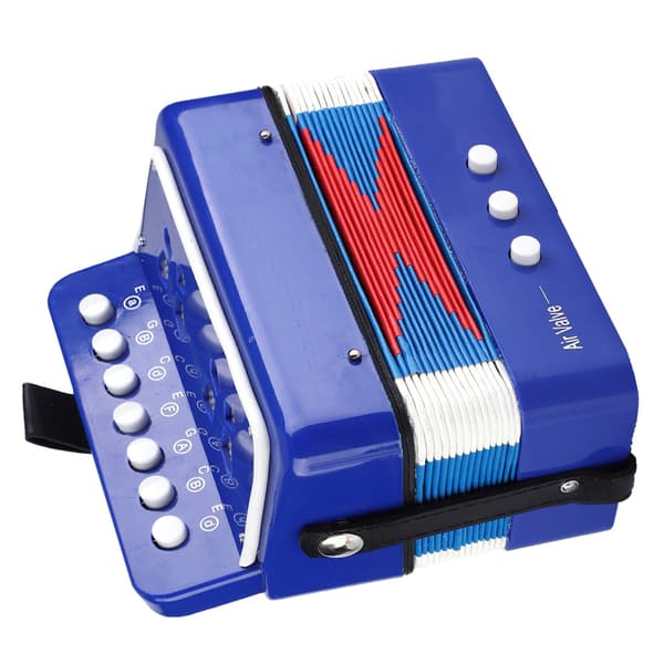 [2F]7 tangenter 2 bas Mini harmonika pædagogisk musikinstrument rytmelegetøj til børn