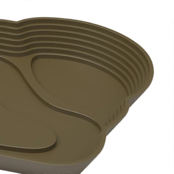 Krybdyr vandskål, skildpaddebassin, med rampe, akvariepynt skildpadde vandskål coffee