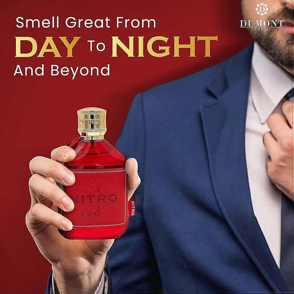 【2F】Nitro Red Dumont EDP Parfym 3.4 Fl Oz 100ML för män och kvinnor Långvarig