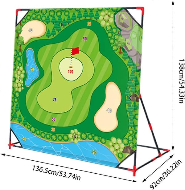 [2F]Battle Golf ferdighetsspill Golftreningsmatte kompatibel med golfere, interaktivt puttemattesett B