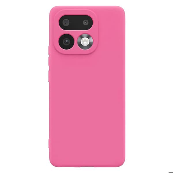 Realme 16 Pro Soft-Touch Silikon Fast Cover -deksel, Rosa Ros