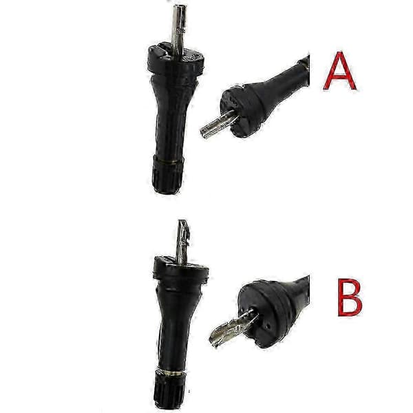 Stykker universelle TPMS-dekkventiler i gummi kompatible med flere bilmodeller A