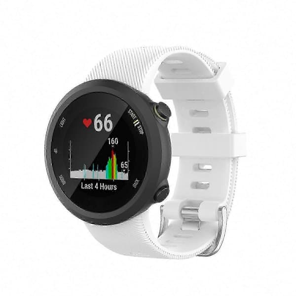 Garmin Forerunner 45 / 45S Silikon erstatningsreim White