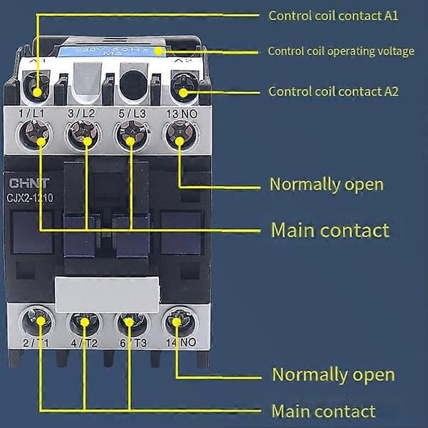 (Ny) 220V Silverlegeringskontakter Multifunktionell Enfas AC-kontaktor Not Specified CHNT CJX2-3210 32A