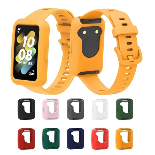 Til Huawei Band 7 Stopurskasse Yellow