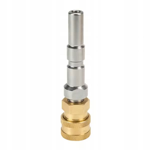 [2F]JetLink SteelConnect-adapter for Nilfisk - Hurtigkobling 1/4\" | Rustfritt stål og messing | Kompatibel med Nilfisk C110, C120
