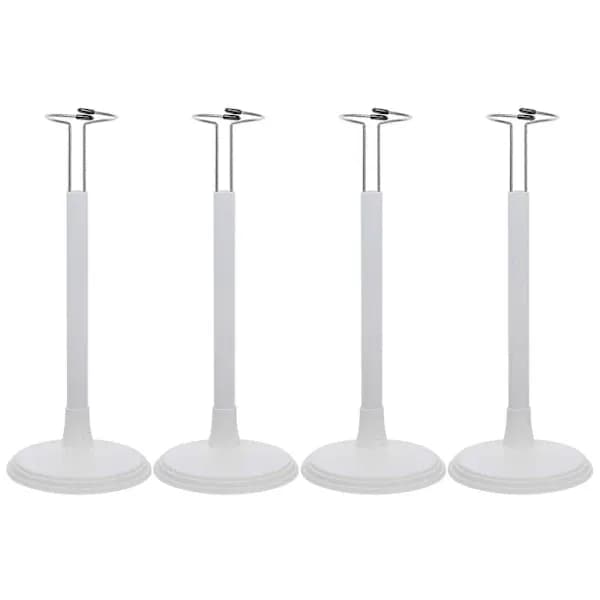 【2F】4 st. svarta Barbie-dockor Stödställ Dockhållare Ställ Vit Dockställ Dockdisplayställ Modedockställ Vit 35 cm