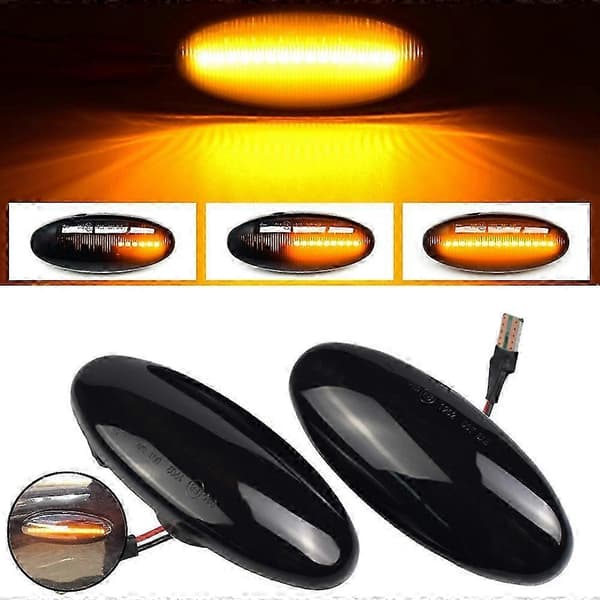 til Navara D22 NP300 Datsun Frontier Fiera PickUp Terrano Skystar LED Dynamisk Blinklys Sid