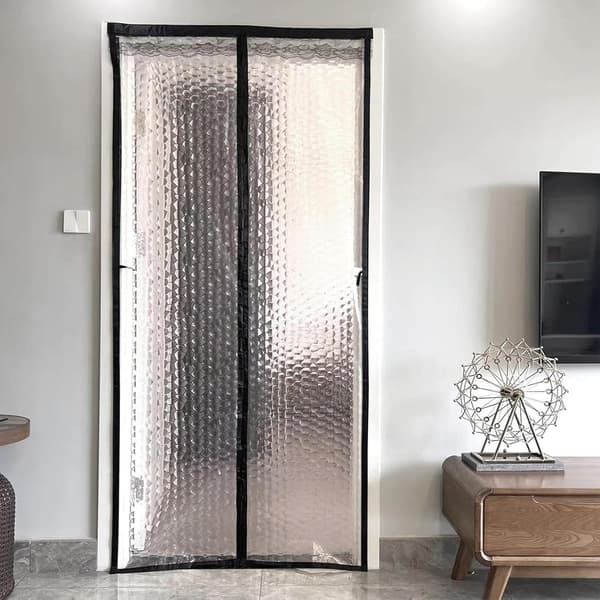 Magnetisk Isoleret Dørgardin - Automatisk Lukning Termisk Vindtæt - M3 80x205 C-80*205cm
