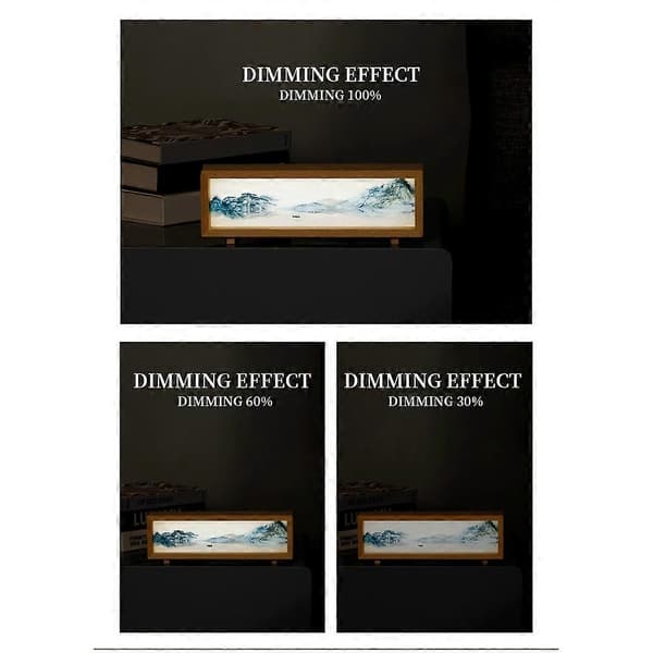 USB-belysning Maleri Nattlampe LED Dekorativ Skrivebordspynt C[2F]