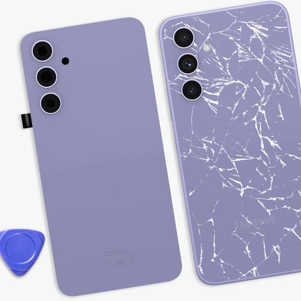 Batterilager for Galaxy A54 med integrert lilla lim Violett