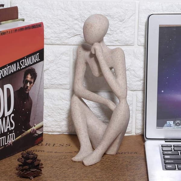 Tenkerstatue, nordisk abstrakt tenkerstatueskulptur