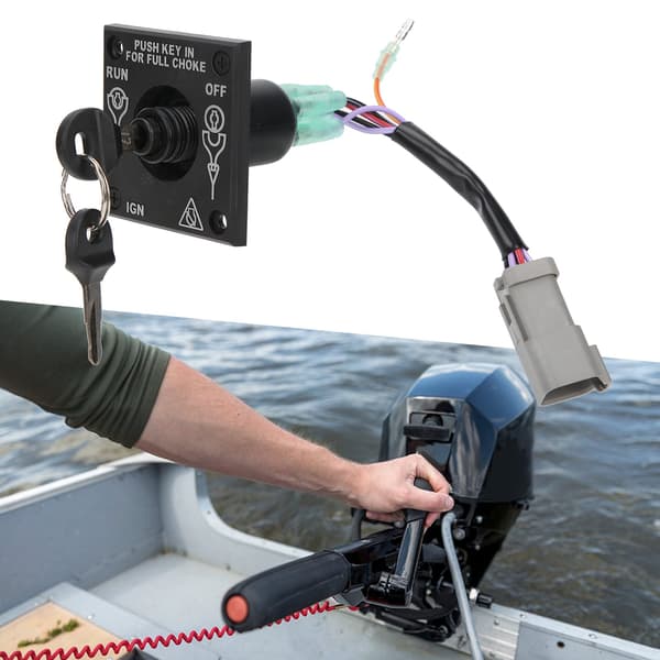 【2F】Johnson BRP Evinrude perämoottorin virtalukko avaimilla