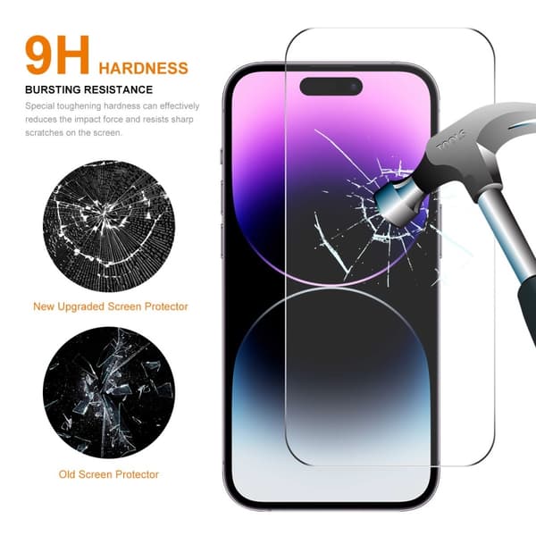 ENKAY iPhone 16 Pro Max Skärmskydd 2-PACK Härdat Glas 70
