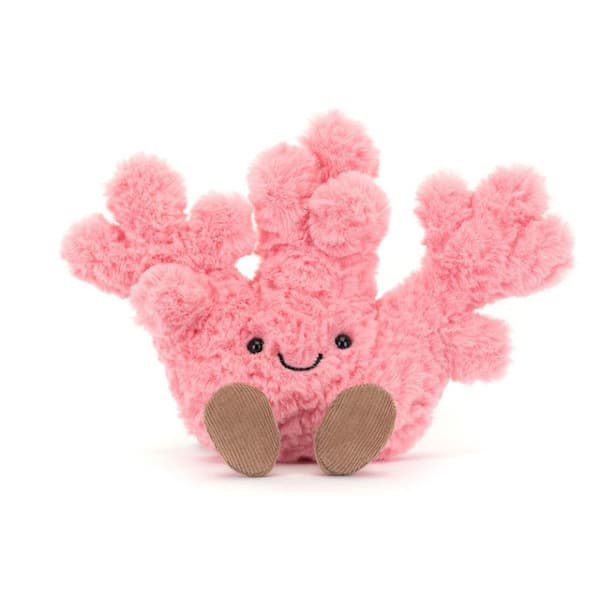 [2F]Jellycat Amuseables Coral Plush, Mjukt Havsdjur, Rolig Present