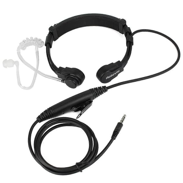 【2F】R-151 1-stifts 3,5 mm strupmikrofon med hörsnäcka