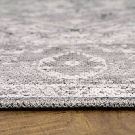 Vaskbart tæppe 140x200 cm – Moderne fladvævet – 100% polyester – Certificeret fri for skadelige stoffer – Egnet til gulvvarme op til 24°C
