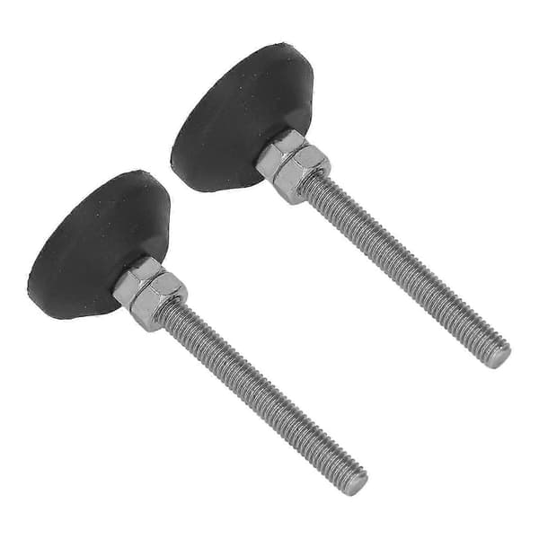 2 STK Møbelglider Svingbare Nivelleringsfester Justerbare Nivelleringsputer i Nylon og Gummi D30xM6x50