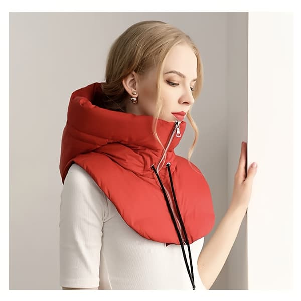 Unisex dunlue for høst og vinter, hettegenser med fuskepelskrage, passer til jakker Black Hat