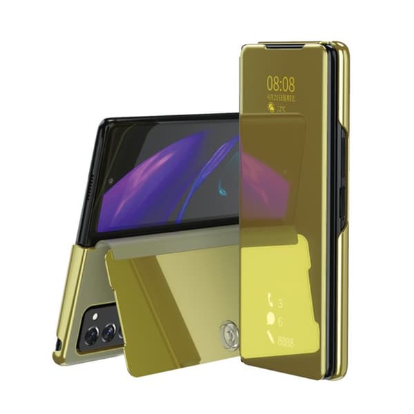 Samsung Galaxy Z Fold 2 - Tyylikäs LEMAN-kotelo—2f Silver silver