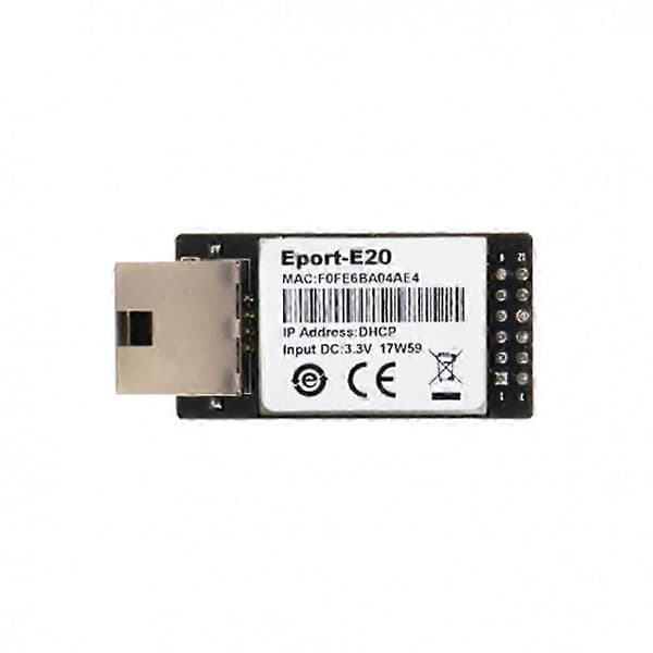 Eport-E20 nettverksserverport FreeRTOS TTL seriell til Ethernet innebygd modul DHCP 3.3V IP Telnet W White