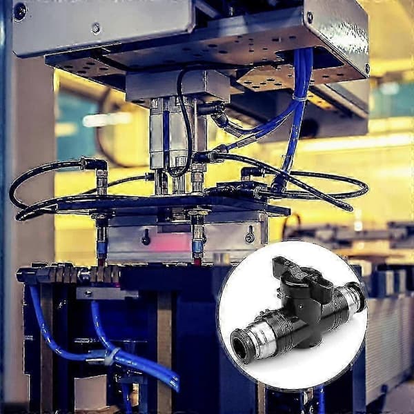 2st Pneumatisk kulventil, pneumatisk koppling, handventilbrytare för luftflödeskontroll (buc-8mm) SZRH
