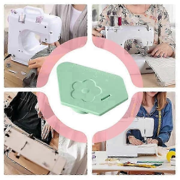 5 stk multifunksjonell magnetisk sømguide kant polygonal anti-krøll plastposisjoner for symaskintilbehør, B